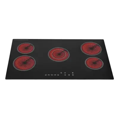 SIA CERH90BL 90cm Black Zone Frameless Touch Control Electric Ceramic Hob