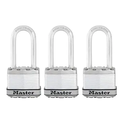 Heavy Duty Padlock, Security level 8/10, Outdoor, Keyed, Laminated Steel, Weatherproof, Long Sha