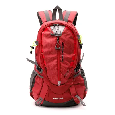 (Red) Waterproof Travel Backpack for Hiking Climbing Camping Mountaineering Cycling 40L