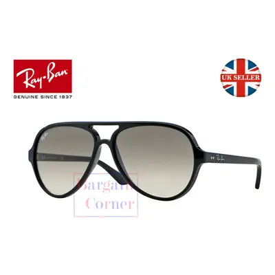 Ray-Ban Men Cats RB4125 Black Crystal Grey Gradient Sunglasses