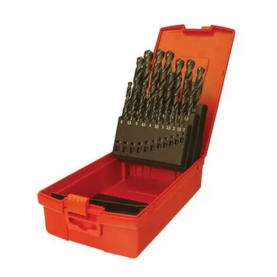 Dormer A190202 No.202 Metric HSS Drill Set of 1.0-6.0 x 0.1mm