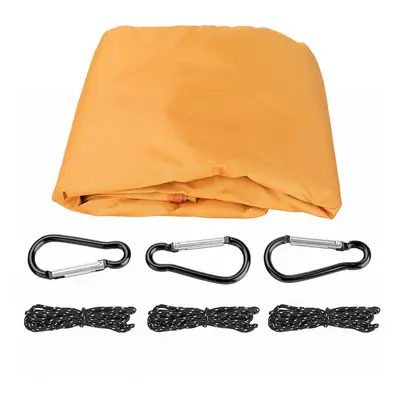 (Orange) 3x3m 420D Oxford Camping Tent Top Cover Awning Top Cover Waterproof UV Protection Garde