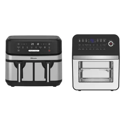 Emtronics Air Fryer Set in Silver 9L +12L Kitchen Set