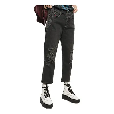 (W27 L30) DIESEL ARYEL 085AJ Womens Denim Jeans Casual Pant Regular Straight Trouser Italy