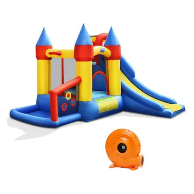 Inflatable House Kids Bouncy Castle Jumping Climbing Slide w/AirBlower