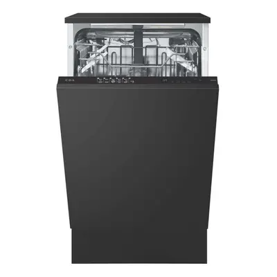 CDA Built-In Fully Int. Slimline Dishwasher - Place Settings - Black - Integrated - CDI4121