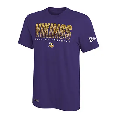 New Era NFL Men's Team Pride Dri-Tek Short Sleeve T-Shirt, Minnesota Vikings, Large