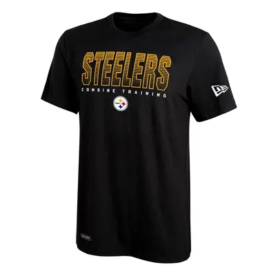 New Era NFL Men's Team Pride Dri-Tek Short Sleeve T-Shirt, Pittsburgh Steelers, Medium