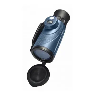 Barska Optics AA11442 7X42 WP Monocular- Deep Sea- w/Internal Rangefinder & Compass- FMC- Blue L