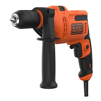 BLACK+DECKER Hammer Drill, 13mm Keyed Chuck, 13mm Drilling Capacity for Masonary and Steel, 20mm