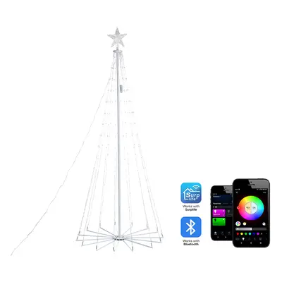 Christmas Tree with Multicolour Smart LED Lights and App cm IKAMIUT