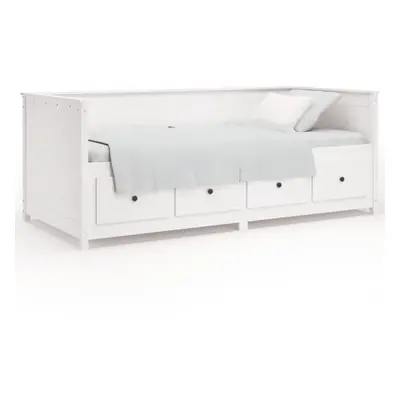 (white, x cm) vidaXL Day Bed Sleepover Sofa Occasional Guest Bed Sofa Bed Solid Wood Pine