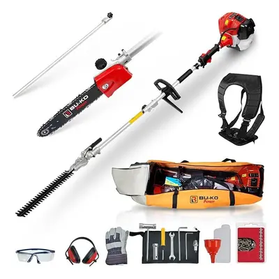 BU-KO 52cc Long Reach Petrol Hedge Trimmer and Pruner Saw