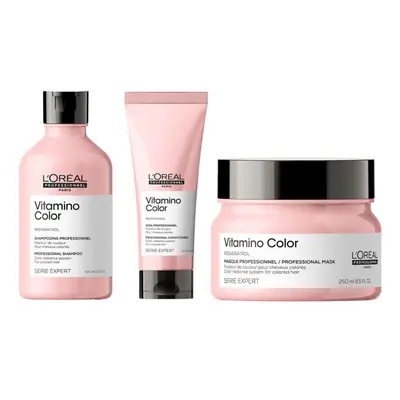 L'Oreal Serie Expert Vitamino Color - Shampoo 300ml - Conditioner 200ml - Mask 250ml