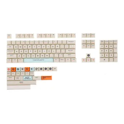 (128 Keys) 128/144 Keys This Is Plastic PBT Keycap Set XDA Profile Sublimation Custom Keycaps fo