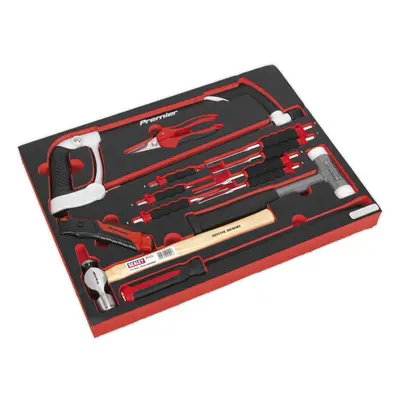 Premium 13pc Hacksaw Hammers & Punch Kit with x 397mm Tool Tray - Mechanics