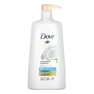 Dove, Coconut & Hydration Shampoo, 25.4 fl oz (750 ml)