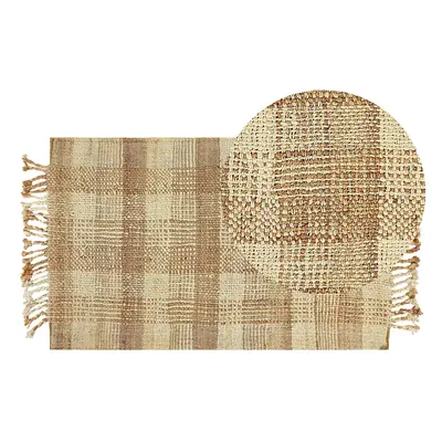 Jute Area Rug x cm Beige BERISSA