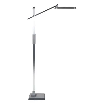 LED Floor Lamp AQUARIUS With Dimmer Metal Silver