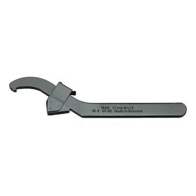 Stahlwille 12910 Adjustable Hook Spanner, Size, 45mm-90mm Opening, Pack of