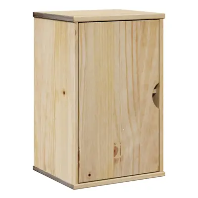 vidaXL Bathroom Wall Cabinet Hanging Wall Storage Cupboard Solid Wood Pine