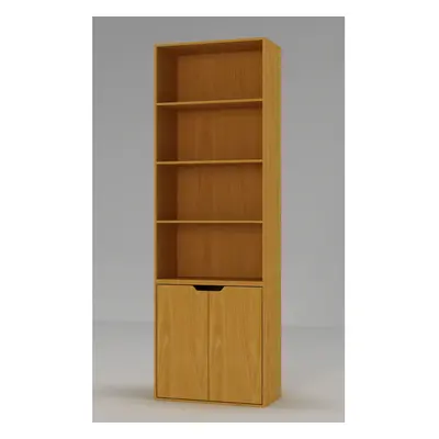 (Beech) Tier With Door | Bookcase Set