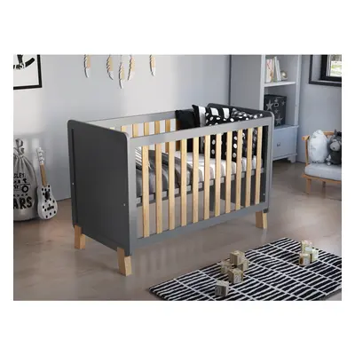 (Grey / Pine) Francis | Cot Bed 120x60cm