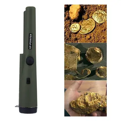 (Green) Metal Detector Pin Pointer High Sensitivity All Gold Finder Electronic Measuring Tool