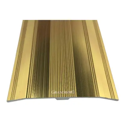 (Gold, 9ft) Wide Carpet Metal Cover Trim Door Bar Transition Threshold Strip