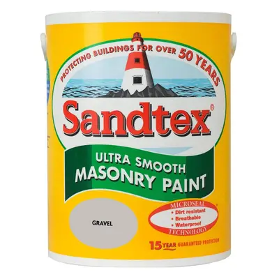 Sandtex 5L Smooth Masonry Paint Gravel