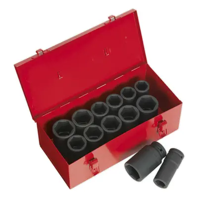 13 Piece PREMIUM Impact Socket Set - 3/4" Sq Drive - Deep Sockets - High Torque