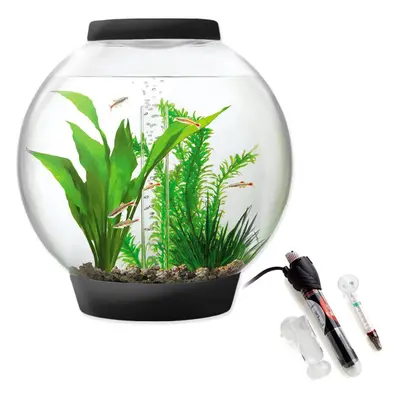 Baby biOrb 15L Aquarium in Black with MCR LED Lighting and Heater Pack