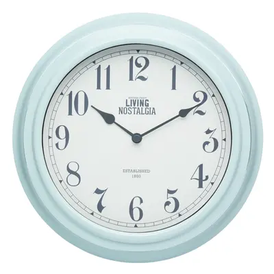 Living Nostalgia Vintage Blue Wall Clock