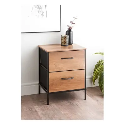 Multi-toned Tromso 2DrawerUnit BedSide Table Storage Hallway Furniture