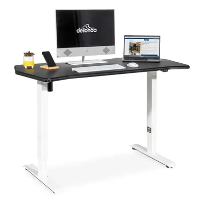 Single Motor Height-Adjustable Electric Sit & Stand Gaming Desk with Carbon Fibre Desktop - DH70