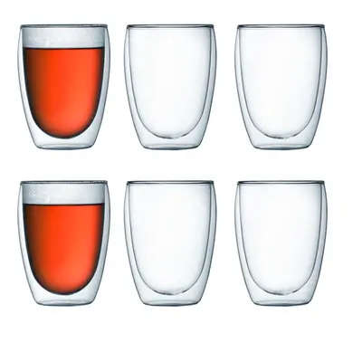 Bodum 4559-10-12 PAVINA Double Walled Thermo Glasses, 0.35 L, oz, Set of - Transparent