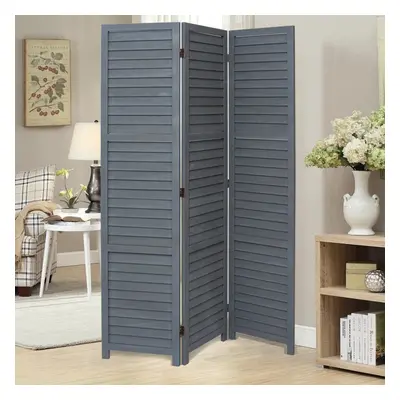 (Grey, Panels) Folding Room Divider Privacy Screen Wall Partition