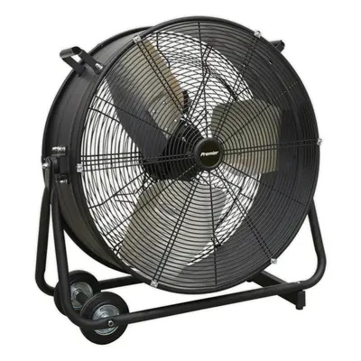 24" PREMIUM High Velocity Drum Fan - Speed Settings - Wheeled Tilting Stand