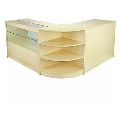 Shop Counters Retail Storage Display Cabinets Glass Showcase Maple Shelves Nova