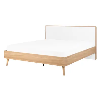 Bed Wood SERRIS x cm (EU Double) Light Wood