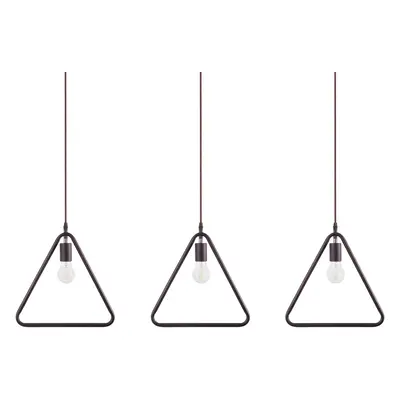 Set of Pendant Lamps JURUENA Metal Dark Brown