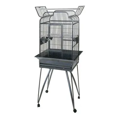 Strong Parrot Cage Villa Andrea Silverstone Grey 68x55x160 cm