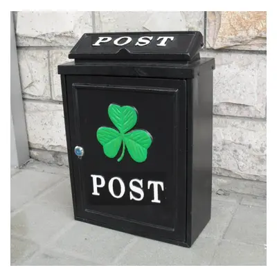 Post Box Shamrock Design Wall Mounted Lockable Keys