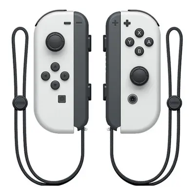 (white) joycon nintendo gamepad left/right split grip