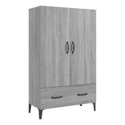 (grey sonoma) vidaXL Highboard Sideboard Storage Cabinet Cupboard Bookcase Engineered Wood