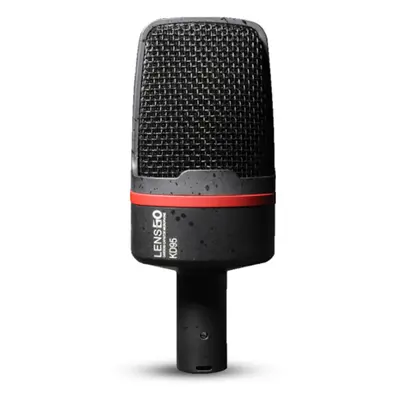 (Red) Cardioid Condenser Microphone for iOS Android Mobile Phone PC Computer K Song Live Broadcs