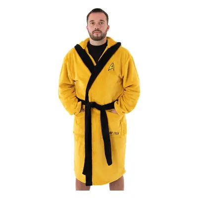 (M, Yellow) Star Trek Mens Logo Dressing Gown