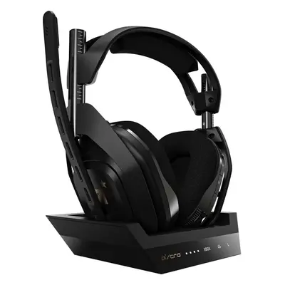 ASTRO Gaming A50 Wireless Gaming Headset with Base Station (Black & Gold, for Windows, Mac, and 