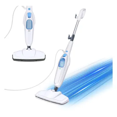 1500W Steam Mop Steam Floor Cleaner with Mop Pads and Carpet Glide LED Light Adjustable Mop Head