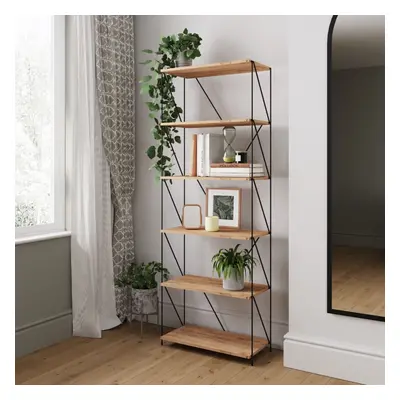 Leyo Tier Bookcase Tall Storage Shelving Unit for Home or Office